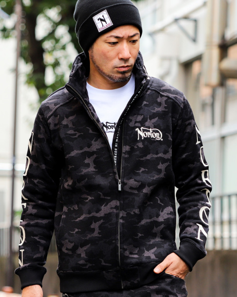 ノートン（NORTON） スウェットジャケット 203N1306 刺繍ロゴ 撥水加工 