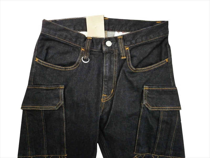 児島ジーンズ　RNB-1217NS 13ozケブラーストレッチダブルニーカーゴパンツ 児島ジーンズ ジーンズ RNB-1217NS 13oz.ケブラーストレッチ