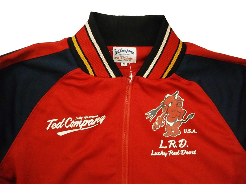 エフ商会 TEDMAN レッドデビルレーシングチーム トラックジャケット XL tsk-058-16.jpg