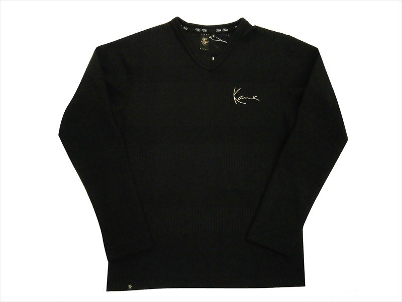 値下げしました！！ カールカナイフィッシングベスト ブラック Karl Kani カールカナイ 長袖Tシャツ 193K1119 膨れ ジャカード