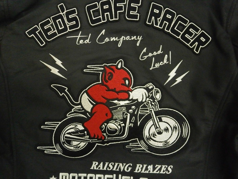 テッドマン/TEDMAN'S・エフ商会 ライダース TDRJ-10000 "TED'S CAFE RACER"牛革・シングル ライダース