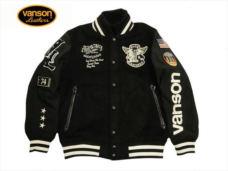 VANSON（バンソン） スタジャン NVJK-2104 刺繍 