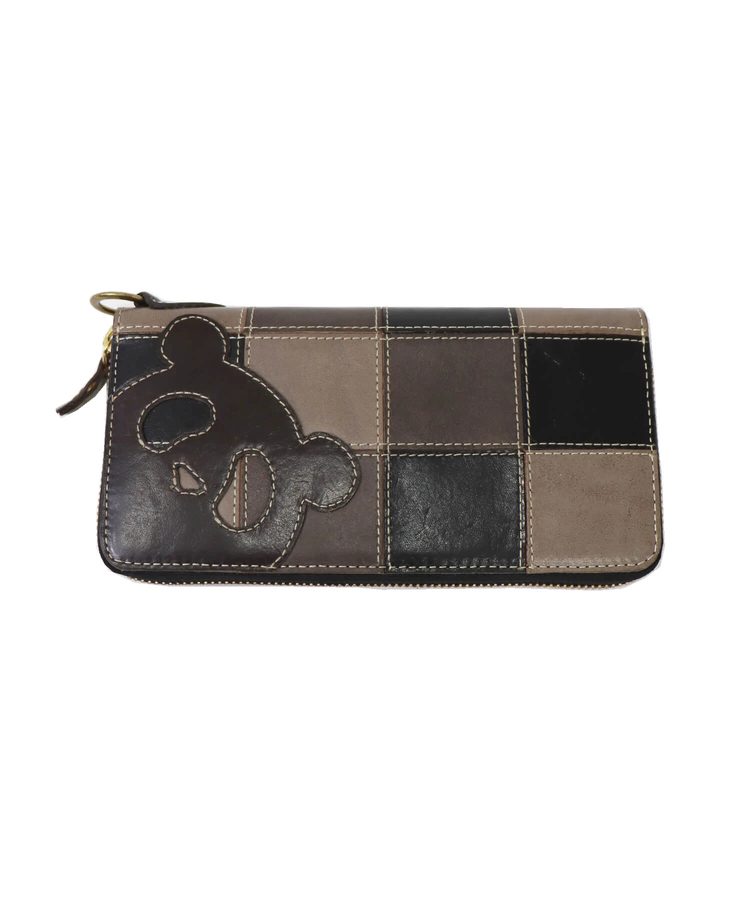 パンディエスタ　長財布　ウォレット　美品 パンディエスタ PANDIESTA レザー ロング ウォレット 型押総柄