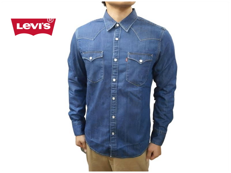 リーバイス Levi's バーストゥー 長袖 デニム ウェスタンシャツ 