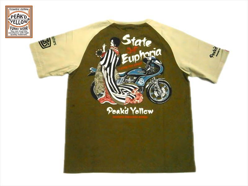 PEAK'D YELLOW（ピークドイエロー） エフ商会 半袖Tシャツ PYT-239 