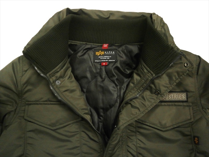 usa製 alpha アルファー　M-65 フィールド　ミリタリー　ジャケット Alpha Industries ALPHA アルファ MADE IN USA 米軍 M-65