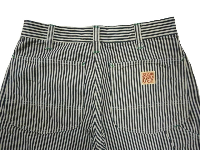 シュガーケーン ヒッコリー ワークパンツ ダブルニー SUGAR CANE CANE/シュガーケーン ワークパンツ 11oz. ヒッコリー