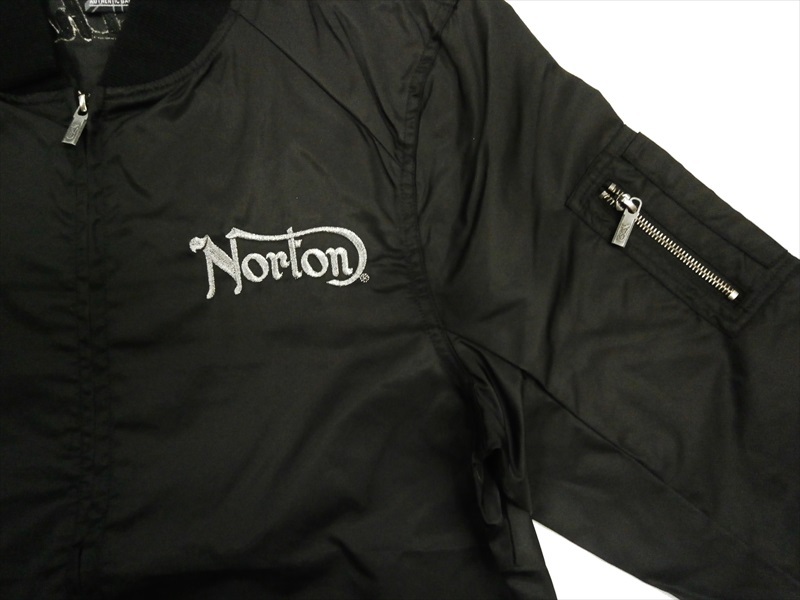 ノートン（NORTON） ma-1フライトジャケット 211N1601 撥水 ロゴ刺繍