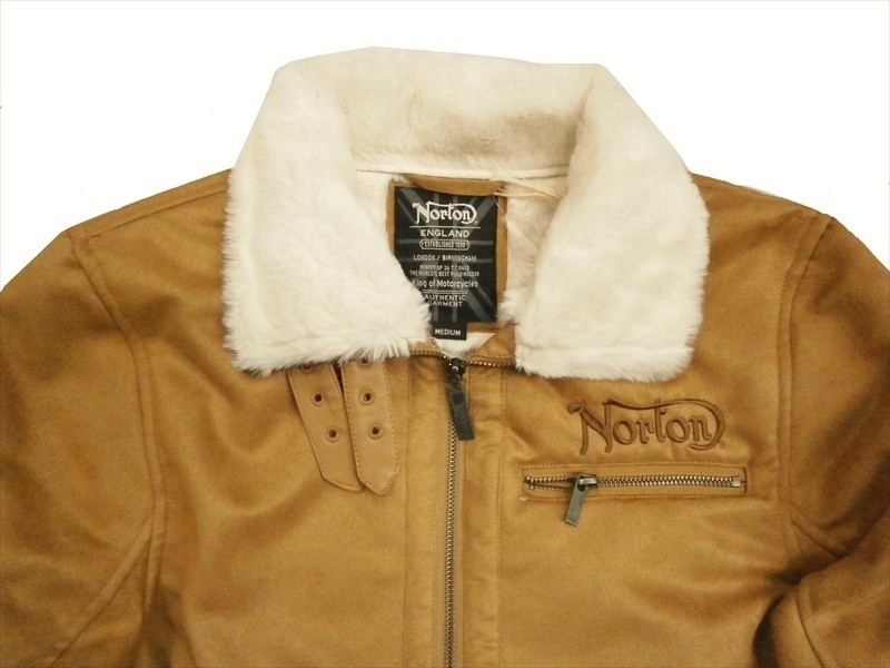 ノートン Norton B-3ジャケット 193N1701 撥水 袖ロゴ フェイク
