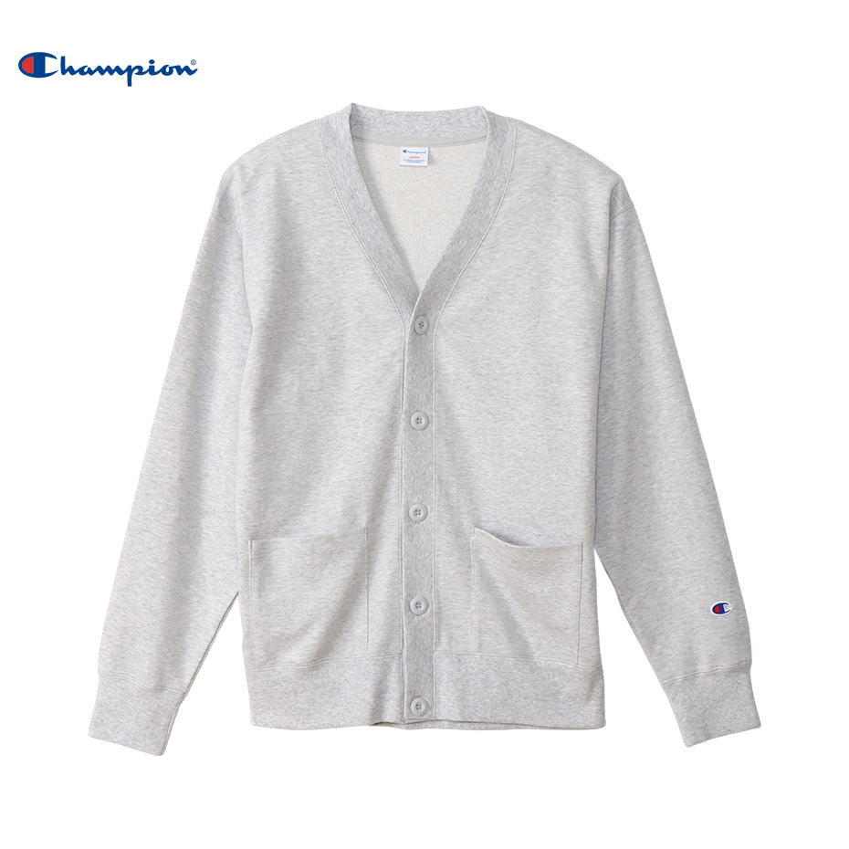 Champion チャンピオン カーディガン スウェット メンズ Vネック