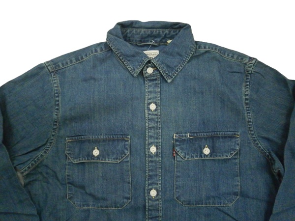 リーバイス 70S ヴィンテージ 長袖シャツ トップス デニムシャツ レディース Mサイズ インディゴ Levi's リーバイス 70S ヴィンテージ 長袖シャツ トップス デニムシャツ