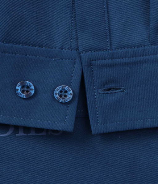 新品　L ノートン Norton メンズ 綿麻混合 6分袖シャツ 接触冷感　襟付 新品 L ノートン Norton メンズ 綿麻混合 6分袖シャツ 接触冷感 襟