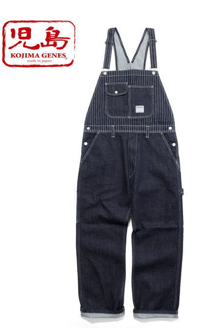 児島ジーンズ 13oz.デニムウォバッシュコンボオーバーオール RNB-1281 児島ジーンズ KOJIMA GENES オーバーオール RNB-1281 13oz.デニム