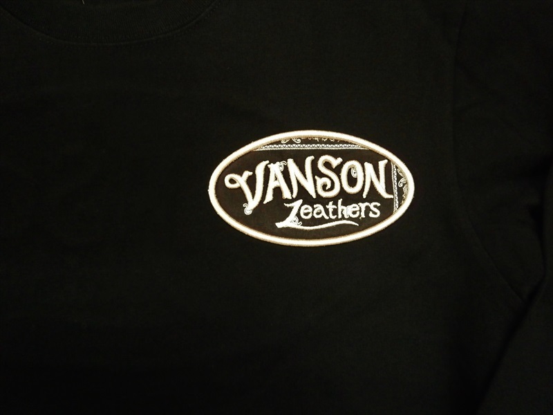 VANSON・バンソン 長袖Ｔシャツ NVLT-2123 3Dウレタン刺繍ロゴ