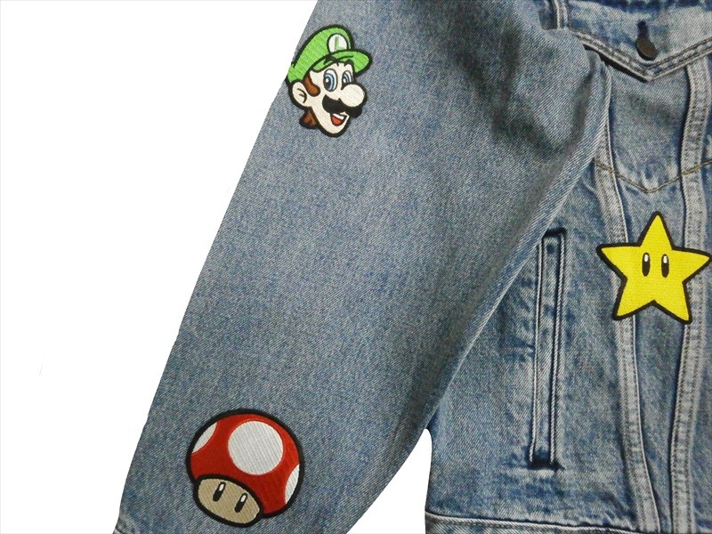 Levi's リーバイス スーパーマリオコラボ デニムジャケット サイズS タグ Levi's リーバイス X SUPER MARIO(スーパーマリオ) コラボG