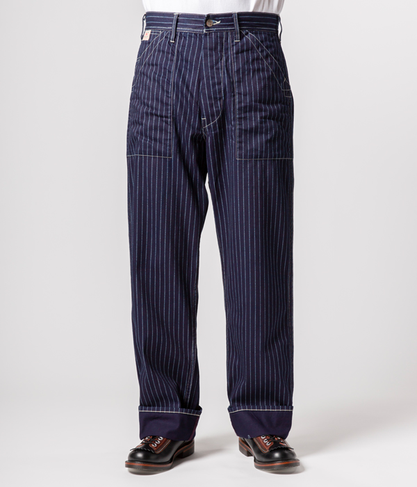 SUGAR CANE ウォバッシュ ストライプ ワークパンツ SC40786 SUGAR CANE シュガーケーン ウォバッシュストライプ|レイル