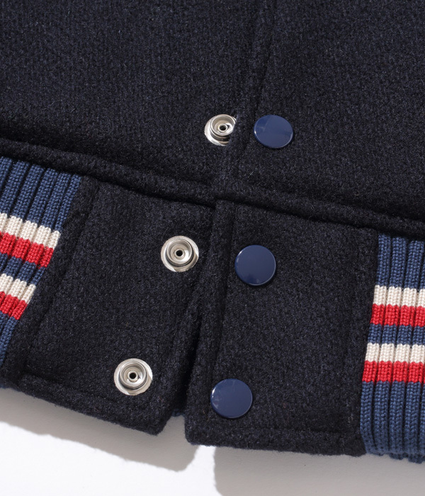 WHITESVILLE ホワイツビル 袖革スタジャン WV14904-128 “SOLID” 30oz