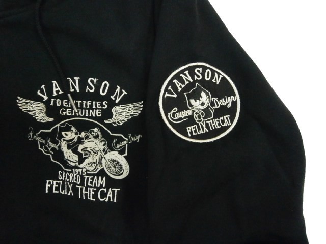 VANSON バンソン×FELIX the CAT フィリックス・コラボパーカー FXV-418