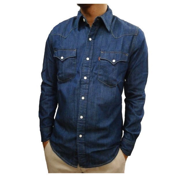Levi's リーバイス 長袖シャツ クラシック デニム長袖ウエスタン