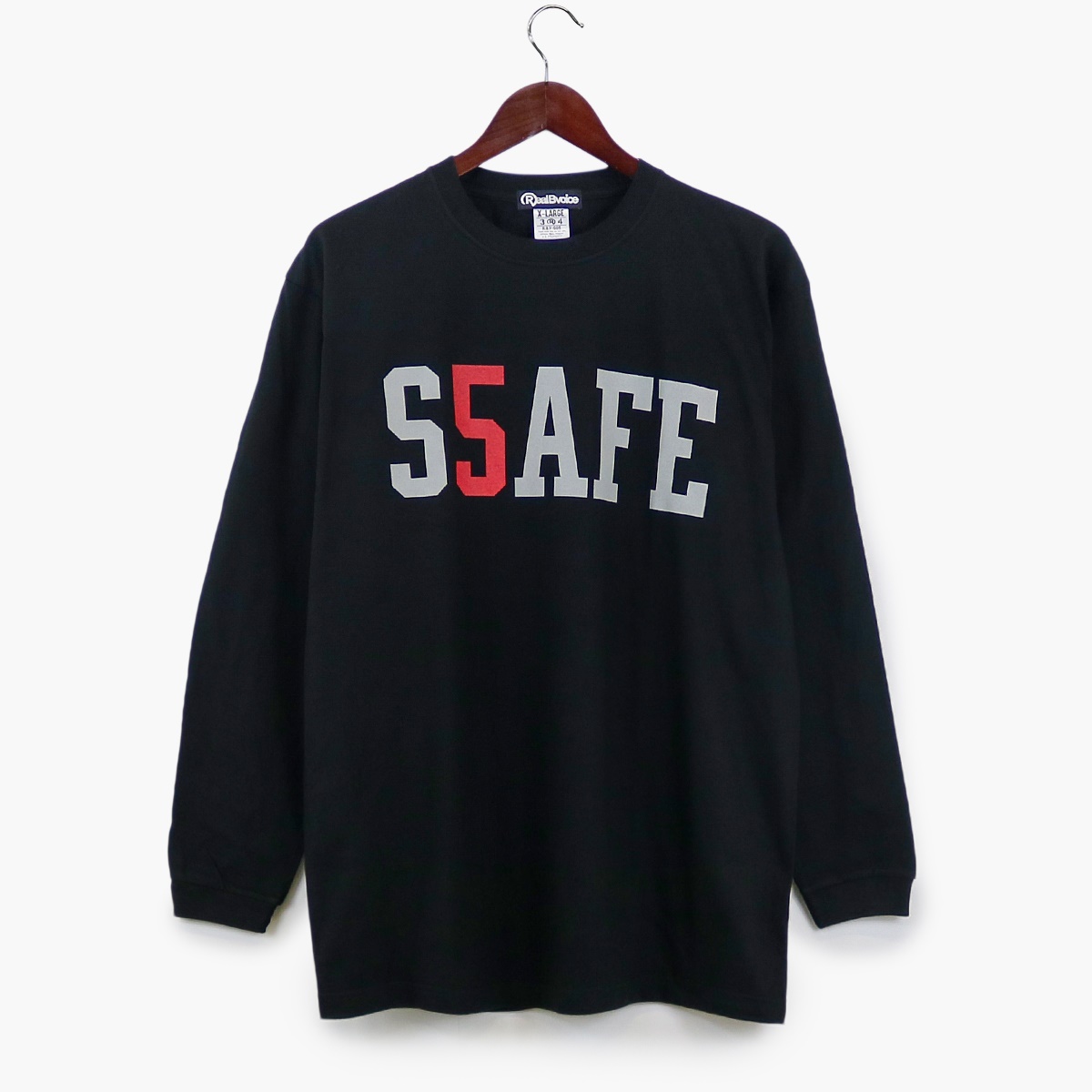 【XXLサイズ】リアルビーボイス/REAL B VOICE 長袖Tシャツ 10401-11640A "S.S.A.F.E" メンズ ヘビーウェイト ロングTシャツ サーフ 3カラー｜bros-clothing｜03