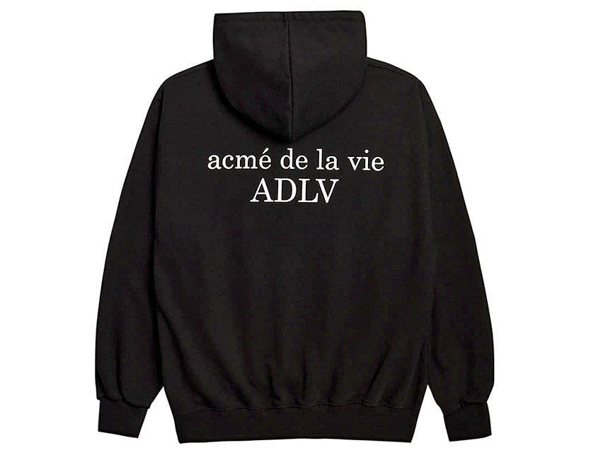 ACME' DE LA VIE ADLV アクメドラビ パーカー レディース メンズ ユニセックス BABY FACE HOODIE BLACK  RABBITアークメドラヴィ ダンス RABBIT-5-HD-BK