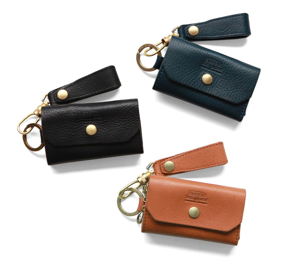 AS2OV ケース AS2OV（アッソブ） キーケース OILED SHRINK LEATHER KEY CASE : BROWN