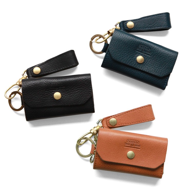 AS2OV（アッソブ） キーケース OILED SHRINK LEATHER KEY CASE : BROWN