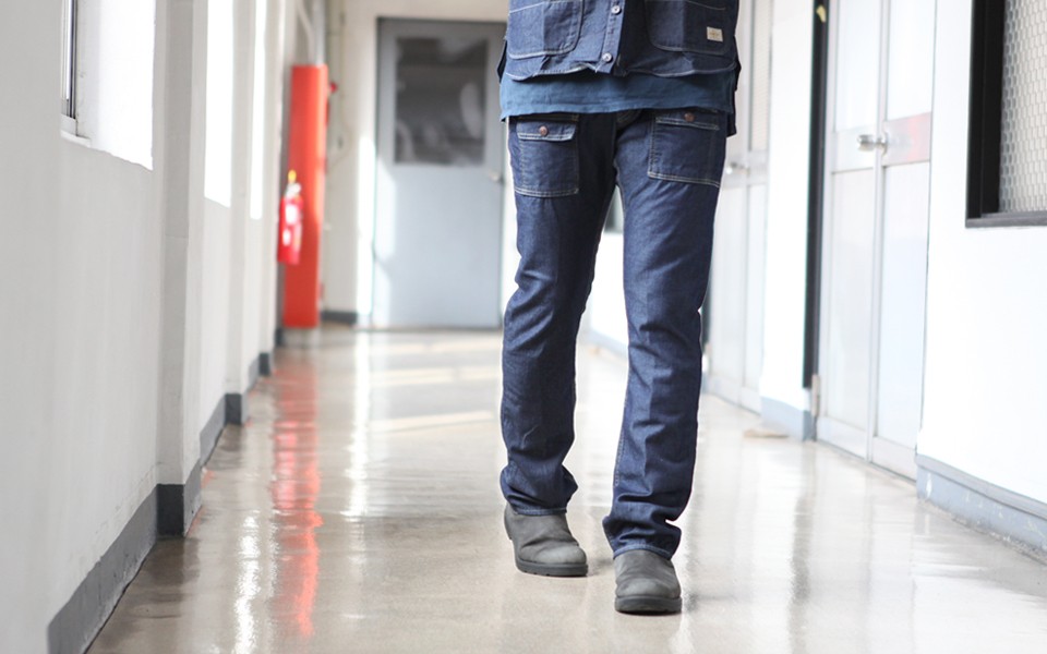 GOWEST（ゴーウエスト） POST BUSH PANTS / 7.5oz TOWEL DENIM : BROWN