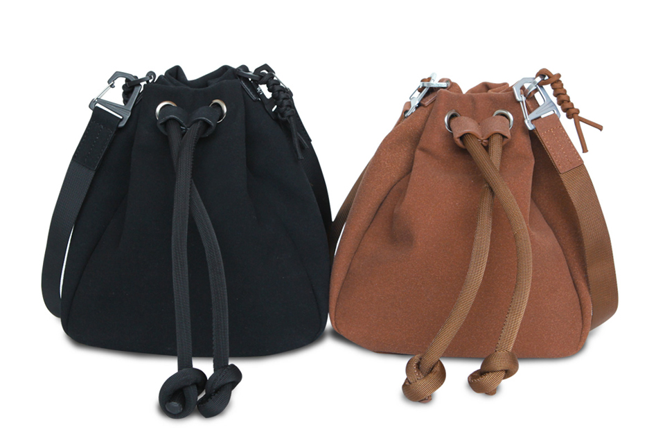 F/CE. エフシーイー バッグ TECH SUEDE DRAW STRING : BROWN