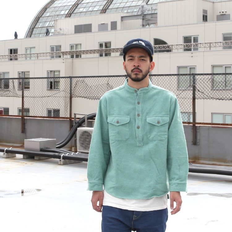 GOWEST ゴーウエスト go west シャツ トップス NO COLLAR PULLOVER