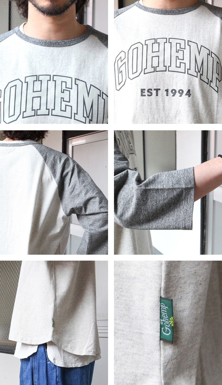 Gohemp ロンT 楽天市場】GOHEMP（ゴーヘンプ） ローポケット Tシャツ / メンズ ロンT