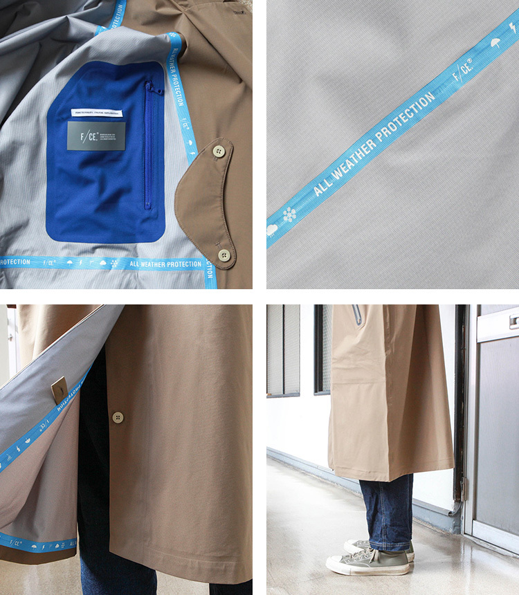 F/CE. エフシーイー ダブルブレステッドコート WATERPROOF WRAP F/CE. エフシーイー ダブルブレステッドコート WATERPROOF WRAP