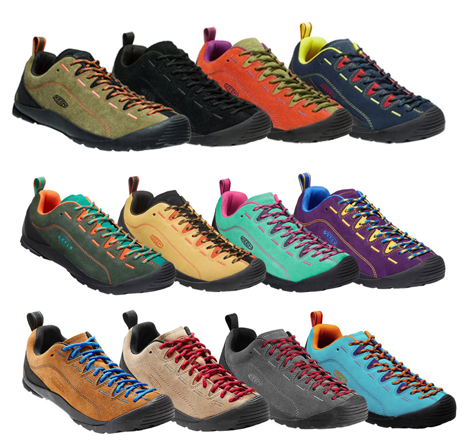 KEEN ジャスパー 24.5㎝ クライミングシューズ スエード グレー 赤紐