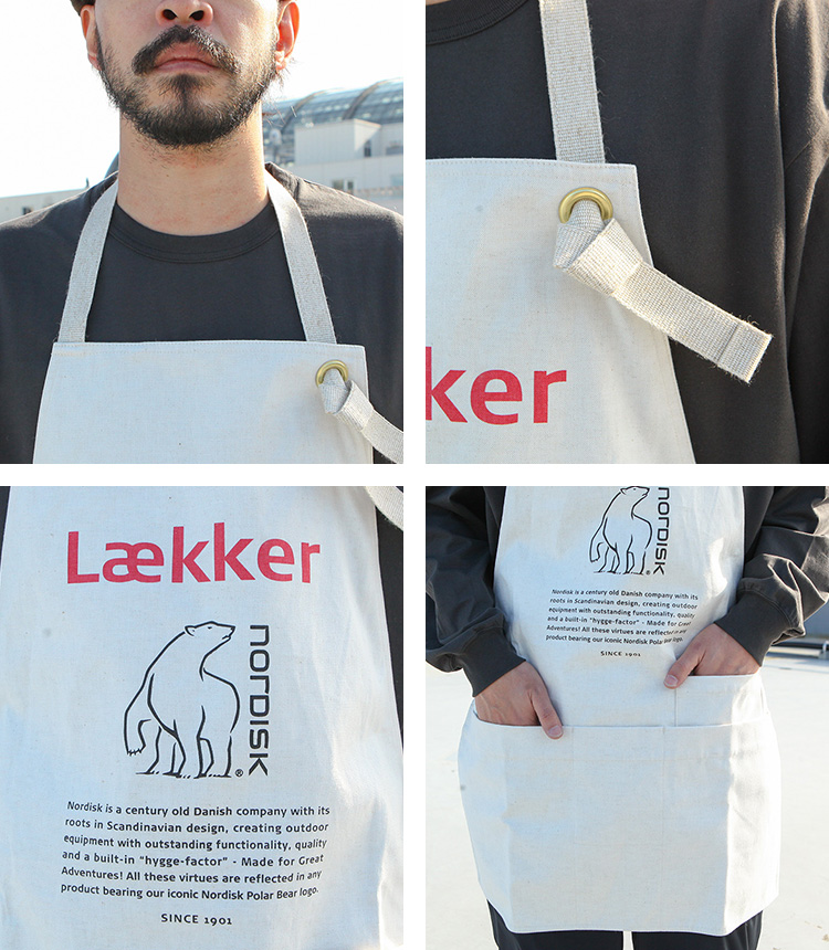 ノルディスク NORDISK エプロン KITCHEN APRON Laekker : nu06004