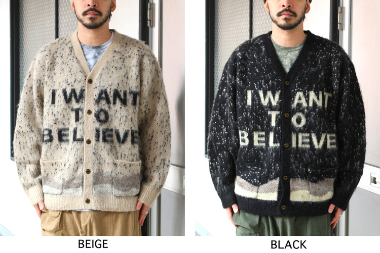 NATAL DESIGN I WANT TO BELIEVE カーディガン L NATAL DESIGN I WANT TO BELIEVE カーディガン L I WANT TO BELIEVE