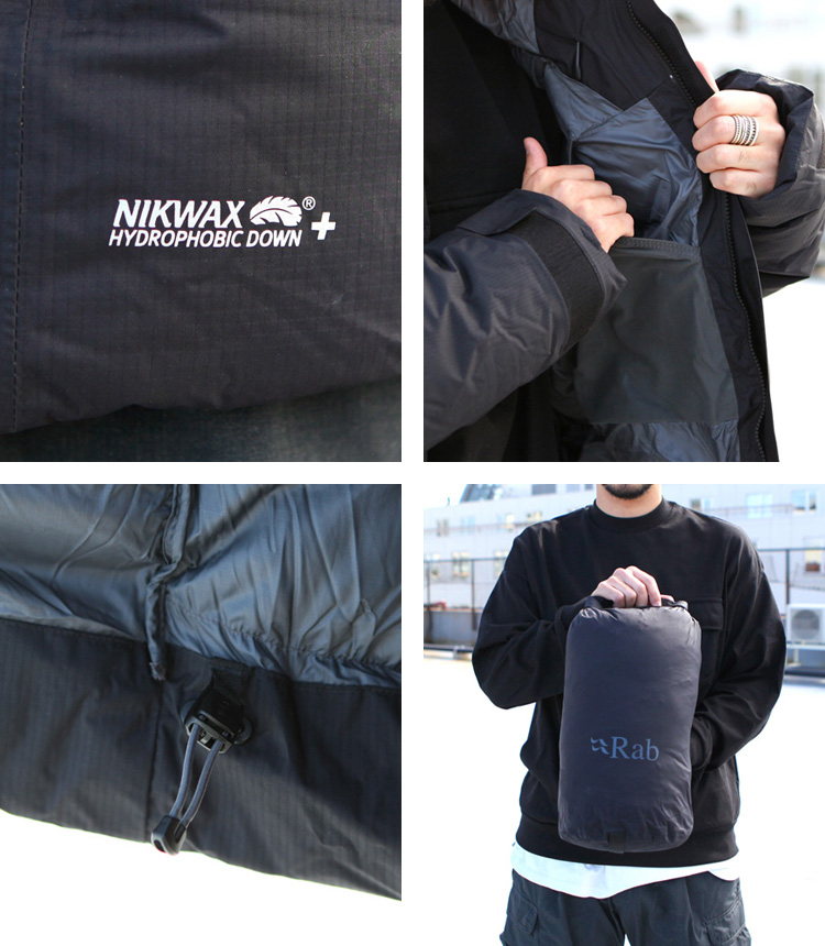 Rab ラブ アウター ダウンジャケット Batura Jacket : BROWN