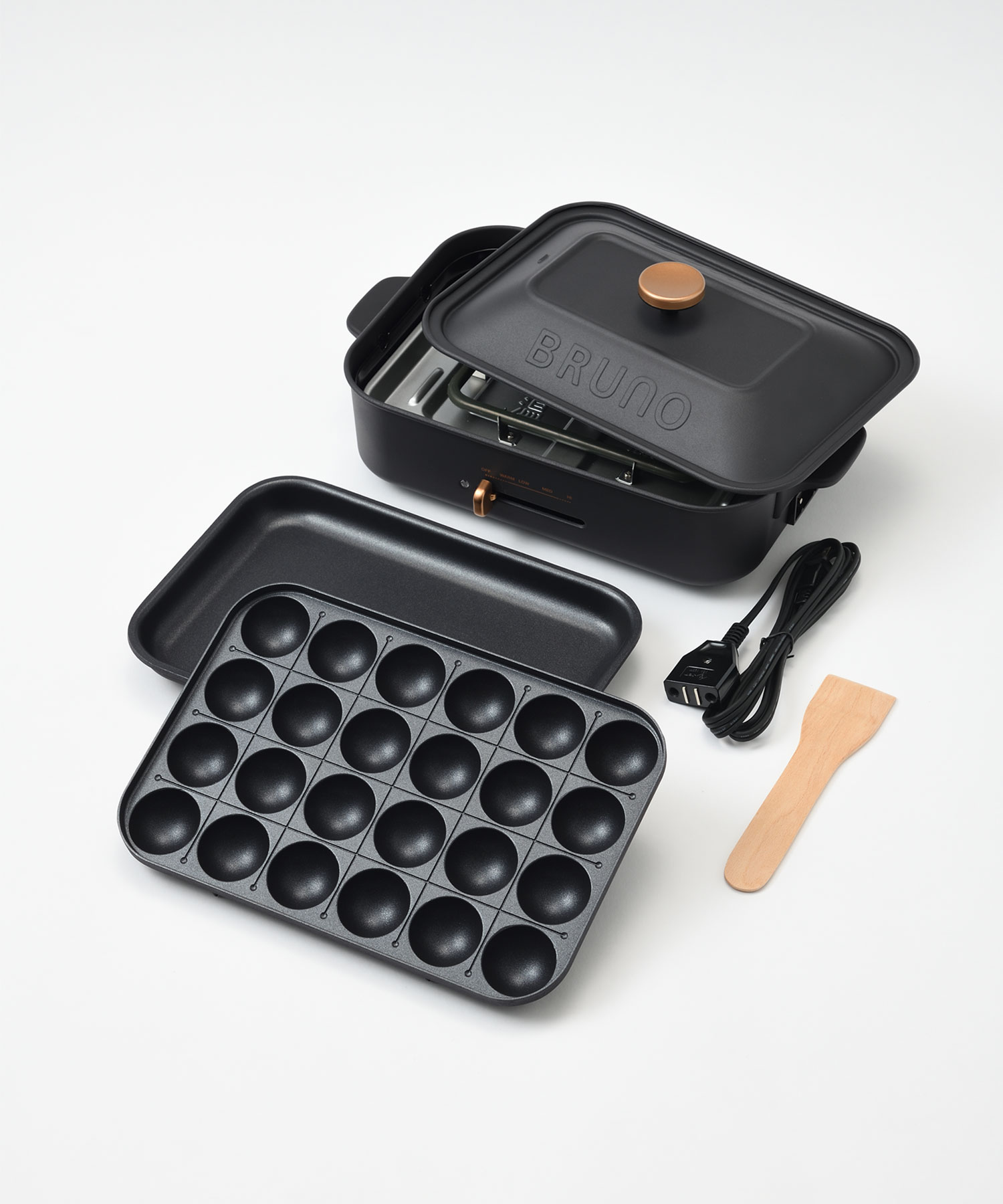 BRUNO（ブルーノ） ホットプレート コンパクト プレート2種 ブラック