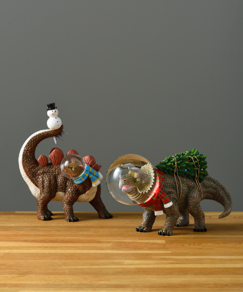 クリスマスプレゼント用に20日迄の限定で。 恐竜 スノードーム DULTON ダルトン DINOSAUR SNOWGLOBE ダイナソー スノーグローブ