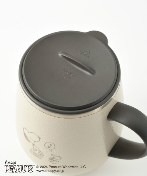 BRUNO（ブルーノ） BRUNO PEANUTS スヌーピー 蓋つきステンレスマグ