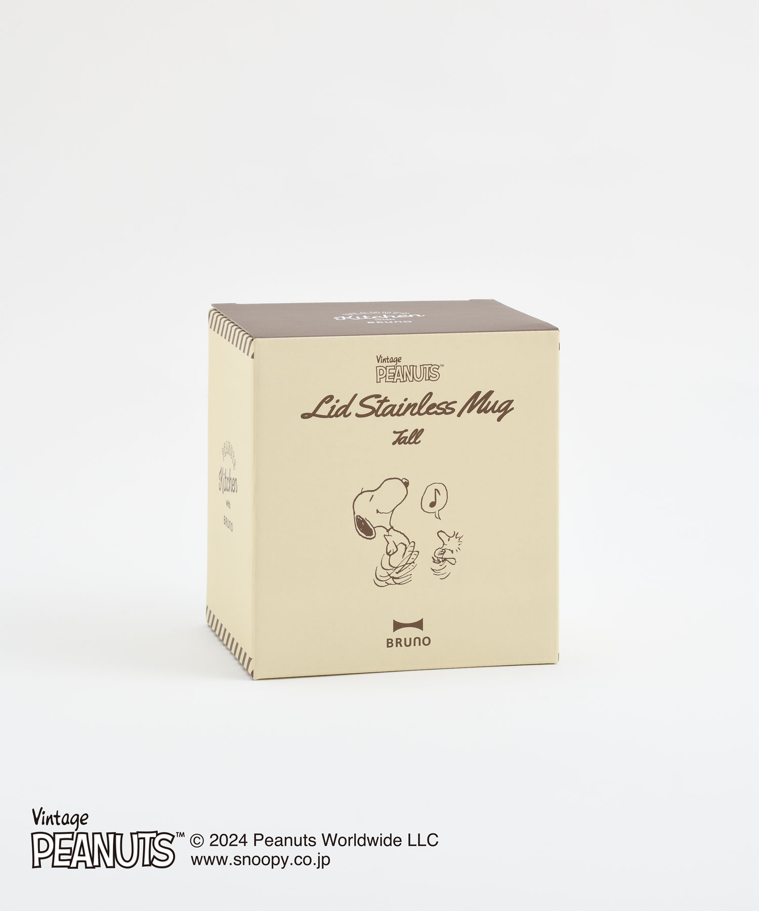 ブルーノ スヌーピー BRUNO（ブルーノ） BRUNO PEANUTS スヌーピー 蓋つきステンレスマグ