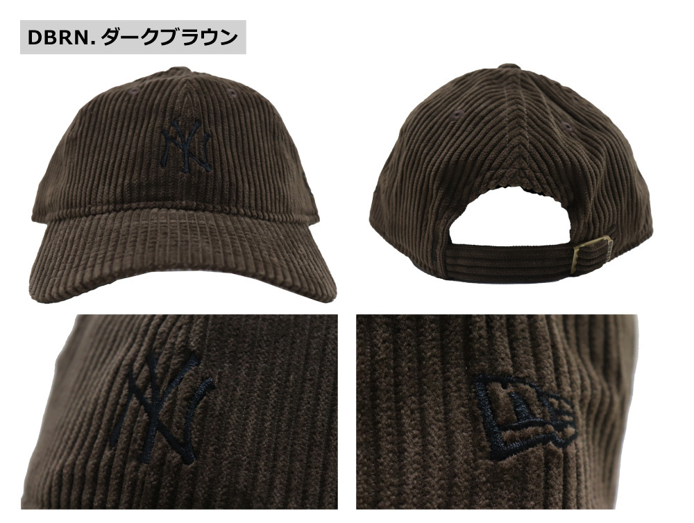 NEW ERA(ニューエラ) 9TWENTY EASYSNAP CORDUROY / 920 コーデュロイ ニューヨーク ヤンキース ユニセックス  12854073.12854074 :12854073:REGAS - 通販 - Yahoo!ショッピング