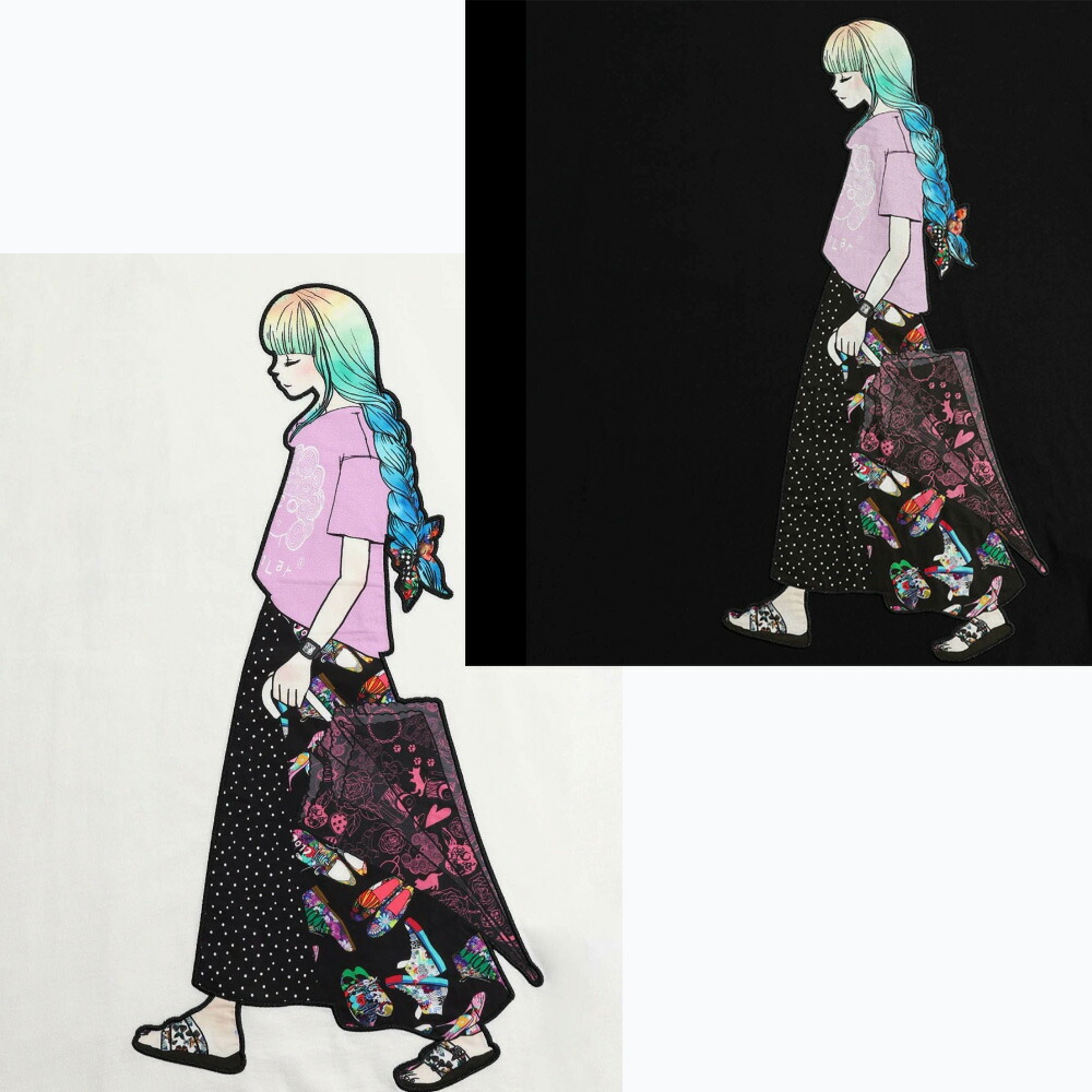 楽天市場】ScoLar スカラー 蝶とスカラーちゃんの刺繍アップリケ