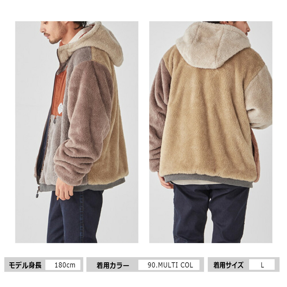 クラブハウス　エレクトリックゴルフ　ボアフリース　リバーシブル electricとclubhaus ボア リバーシブル Electric Clubhaus ナイロン