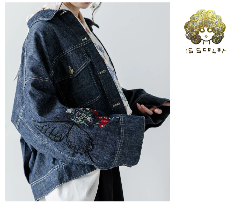 iS ScoLar(イズ スカラー) LADIES BLOUSON / レディース デニム刺繍ブルゾン Gジャン 522072  :522072:REGAS - 通販 - Yahoo!ショッピング