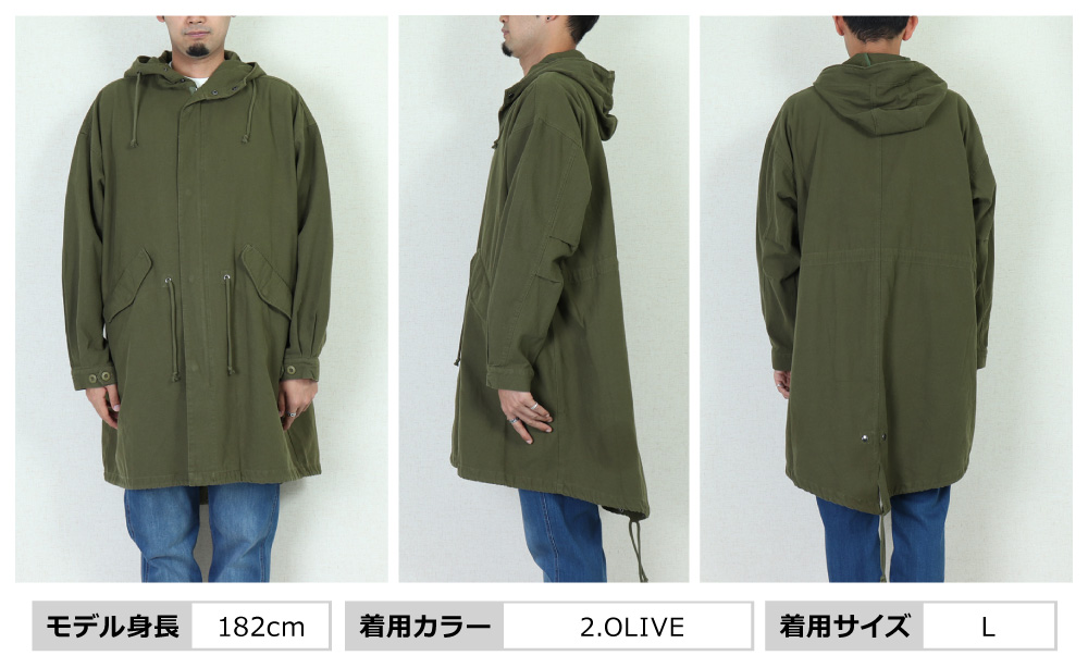 JUNGLE STORM(ジャングルストーム) MENS MOD COAT / メンズ モッズコート ロングミリタリージャケット 660240