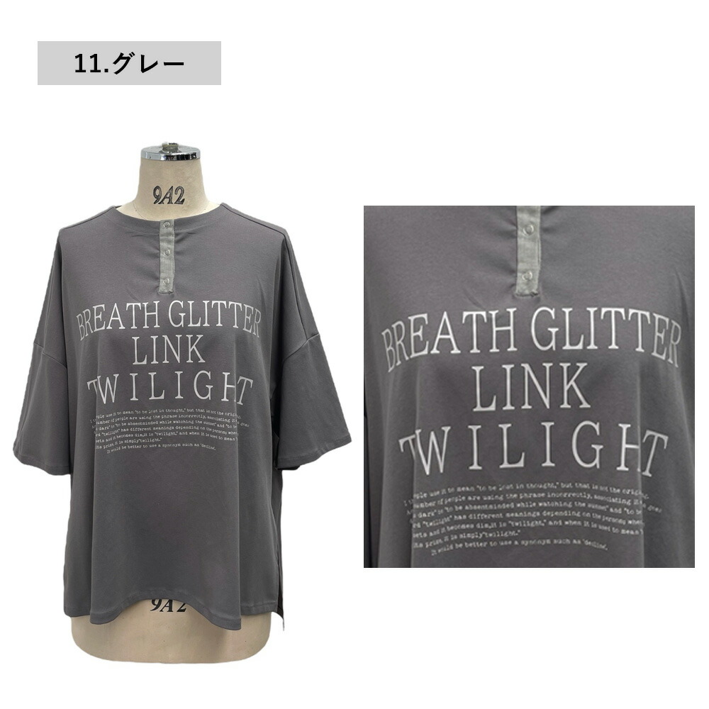ayane アヤン Tシャツ 2024秋冬新作 綿麻ヘンリーネックボックス