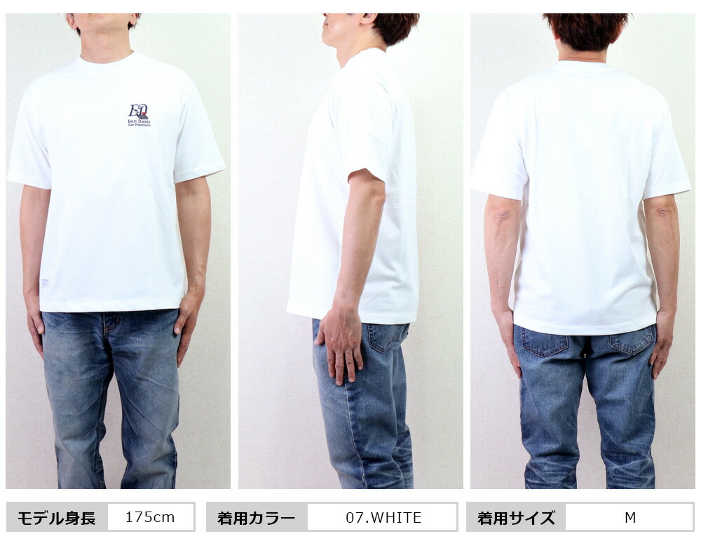 BEN DAVIS ベンデイビス Tシャツ 半袖Tシャツ メンズ 接触冷感 ワン
