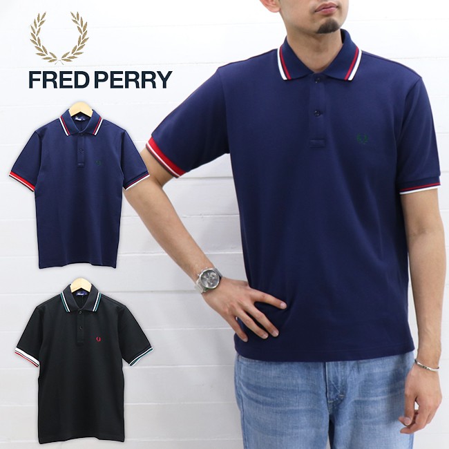 新入荷 送料無料 送料無料 F1755 Shirt Polo Mens 半袖ポロシャツ メンズ Perry Fred フレッドペリー 配色デザインが おしゃれなポロシャツ トップス