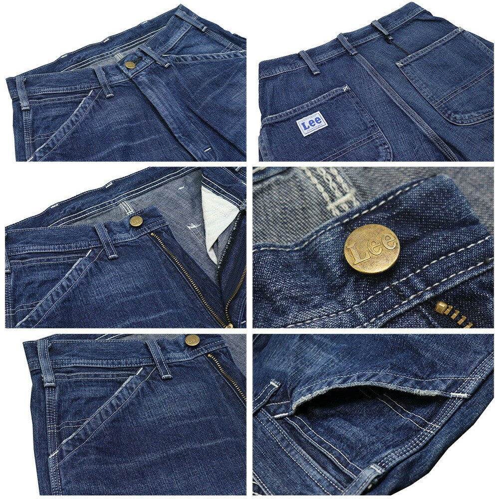 Lee（リー） ペインターパンツ ヒッコリー ワンウォッシュ 濃色ブルー