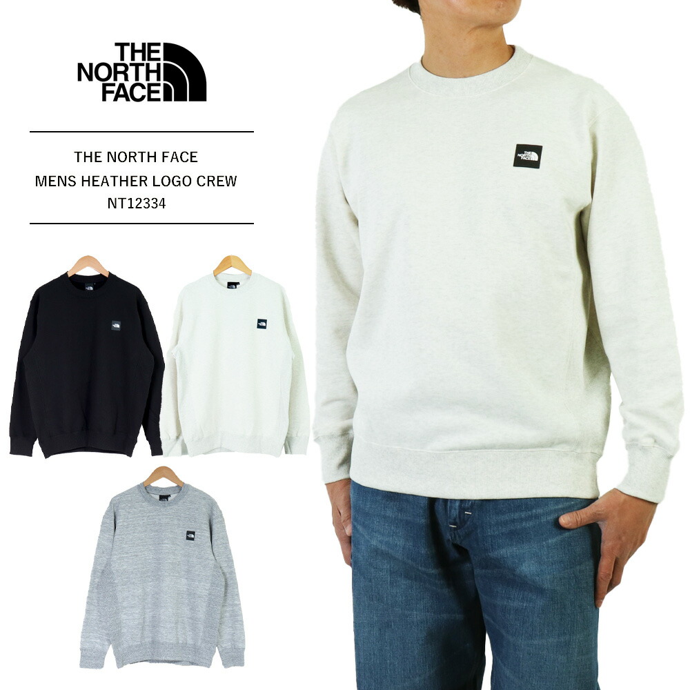 THE NORTH FACE スウェット ザ・ノース・フェイス ヘザーロゴクルー
